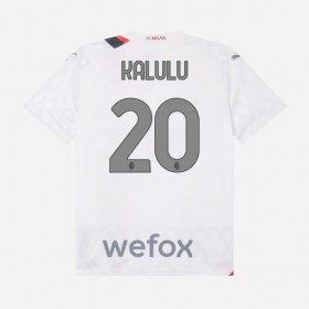 AC Milán Kalulu 20 Venkovní 2023-24 - Dětské Fotbalové Dresy (S/S)